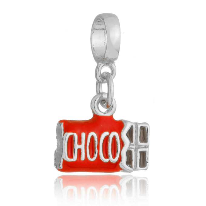 Berloque Barra Chocolate Banhado a Ouro 18k