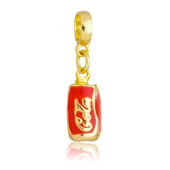 Berloque Coca-Cola Banhado a Ouro 18k
