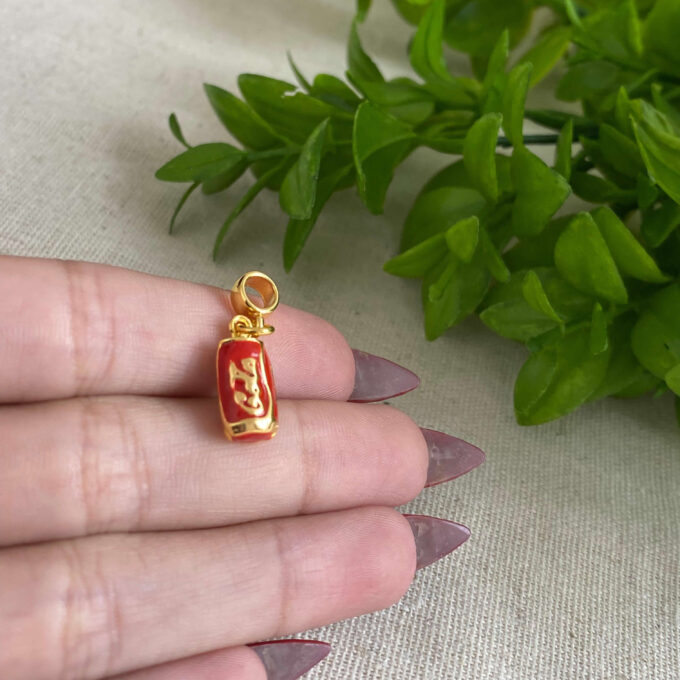 Berloque Coca-Cola Banhado a Ouro 18k