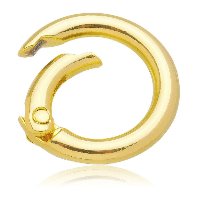 Chaveiro Para Berloque Banhado a Ouro 18k