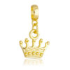 Berloque Coroa Banhado a Ouro 18k