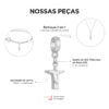 Berloque Cristo Redentor Banhado a Prata 925