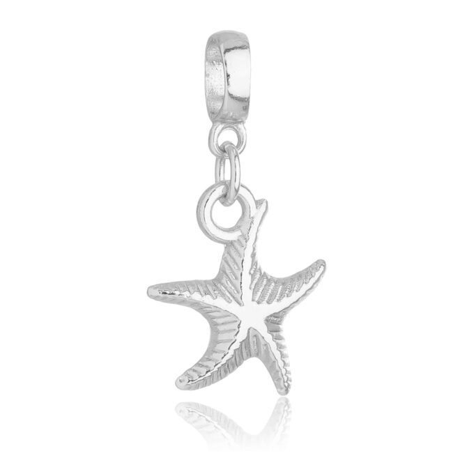 Berloque Estrela do Mar Banhado a Prata 925