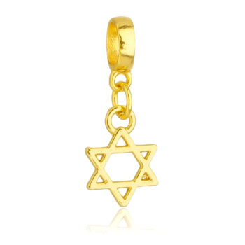 Berloque Estrela 6 Pontas Banhado a Ouro 18k