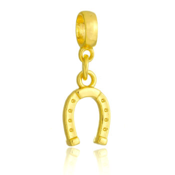 Berloque Ferradura Banhado a Ouro 18k