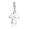 Berloque Camiseta Futebol Banhado a Prata 925
