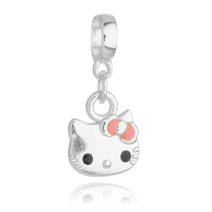 Berloque Hello Kitty Banhado a Prata 925