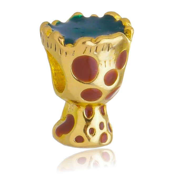 Berloque Baby Groot Separador Banhado a Ouro 18k