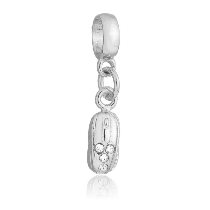 Berloque Mouse Banhado a Prata 925