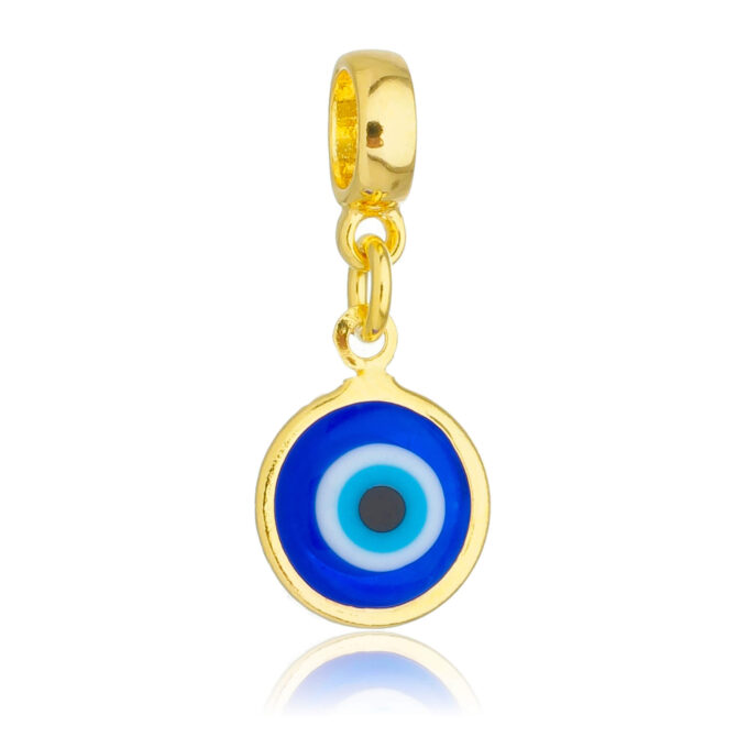 Berloque Olho Grego Banhado a Ouro 18k