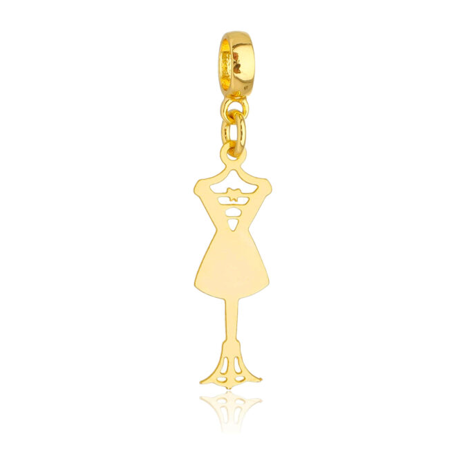 Berloque Manequim Banhado a Ouro 18k