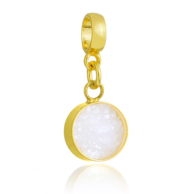 Berloque Sal Grosso Banhado a Ouro 18k