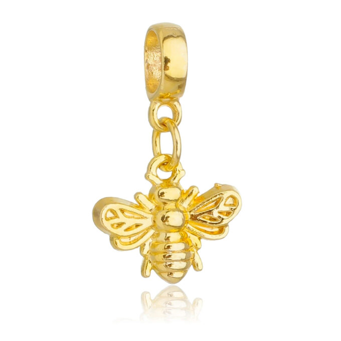 Berloque Abelha Banhado a Ouro 18k