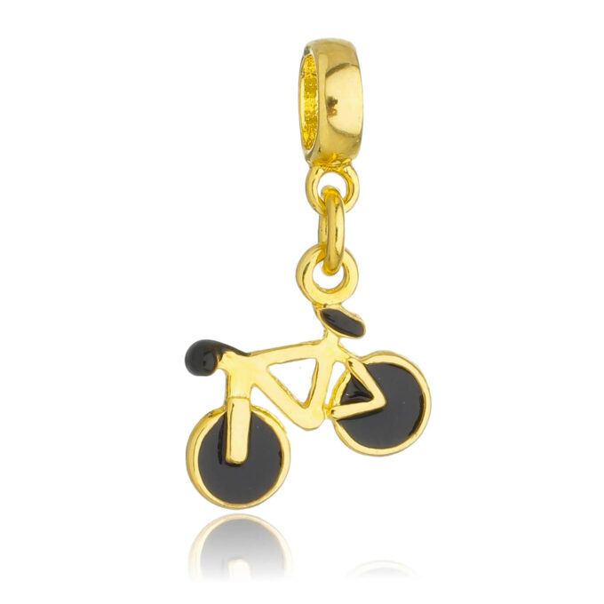 Berloque Bicicleta Banhado a Ouro 18k