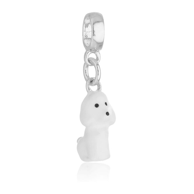 Berloque Cachorro Poodle Banhado a Ouro 18k