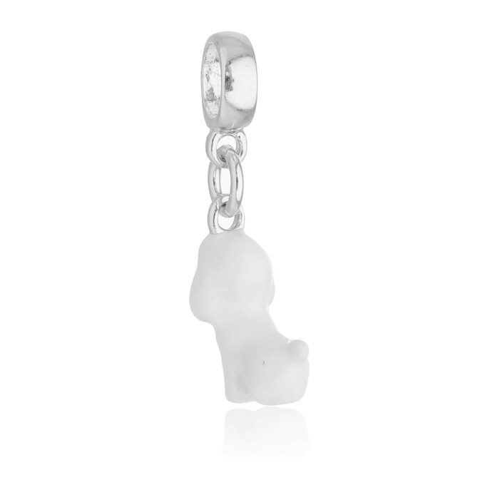 Berloque Cachorro Poodle Banhado a Ouro 18k