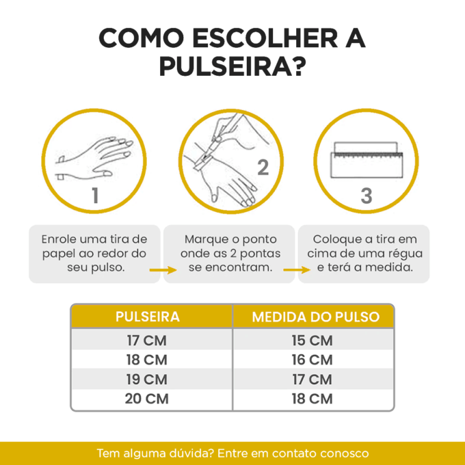Pulseira Para Berloque Com Extensor Banhado a Ouro 18k