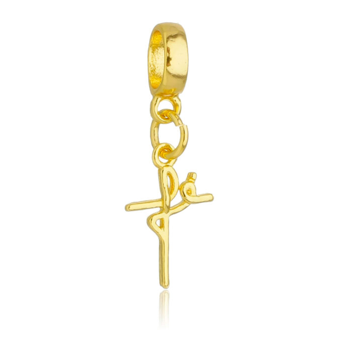 Berloque Fé Banhado a Ouro 18k