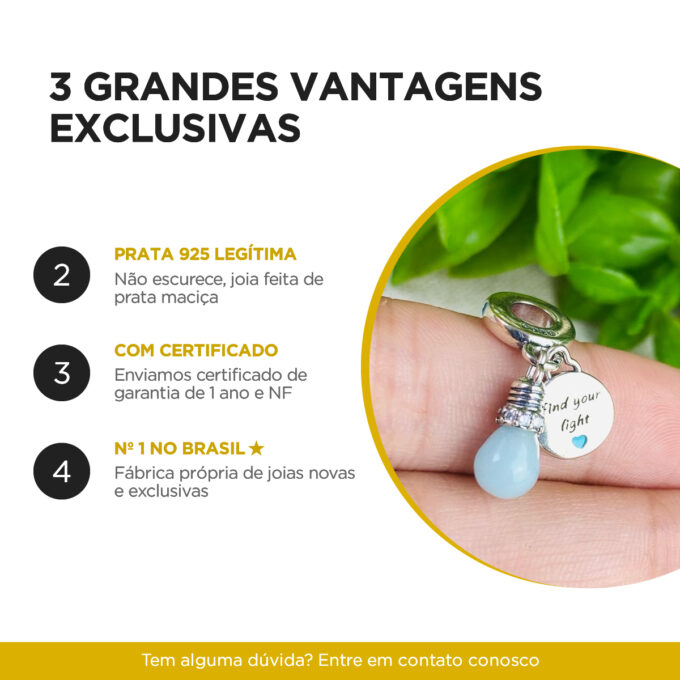 Berloque Arroba Banhado a Ouro 18k