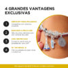Berloque Dente de Sabre Banhado a Prata 925