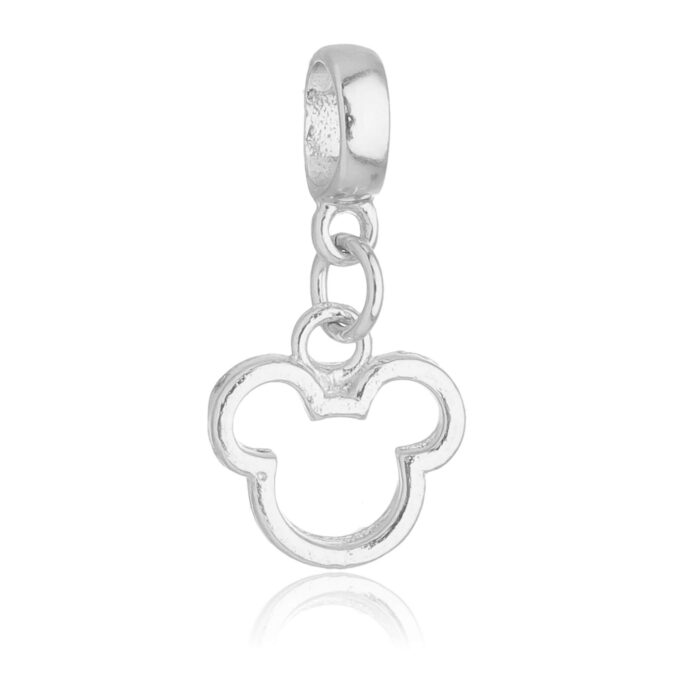 Berloque Mickey Vazado Disney Banhado a Ouro 18k